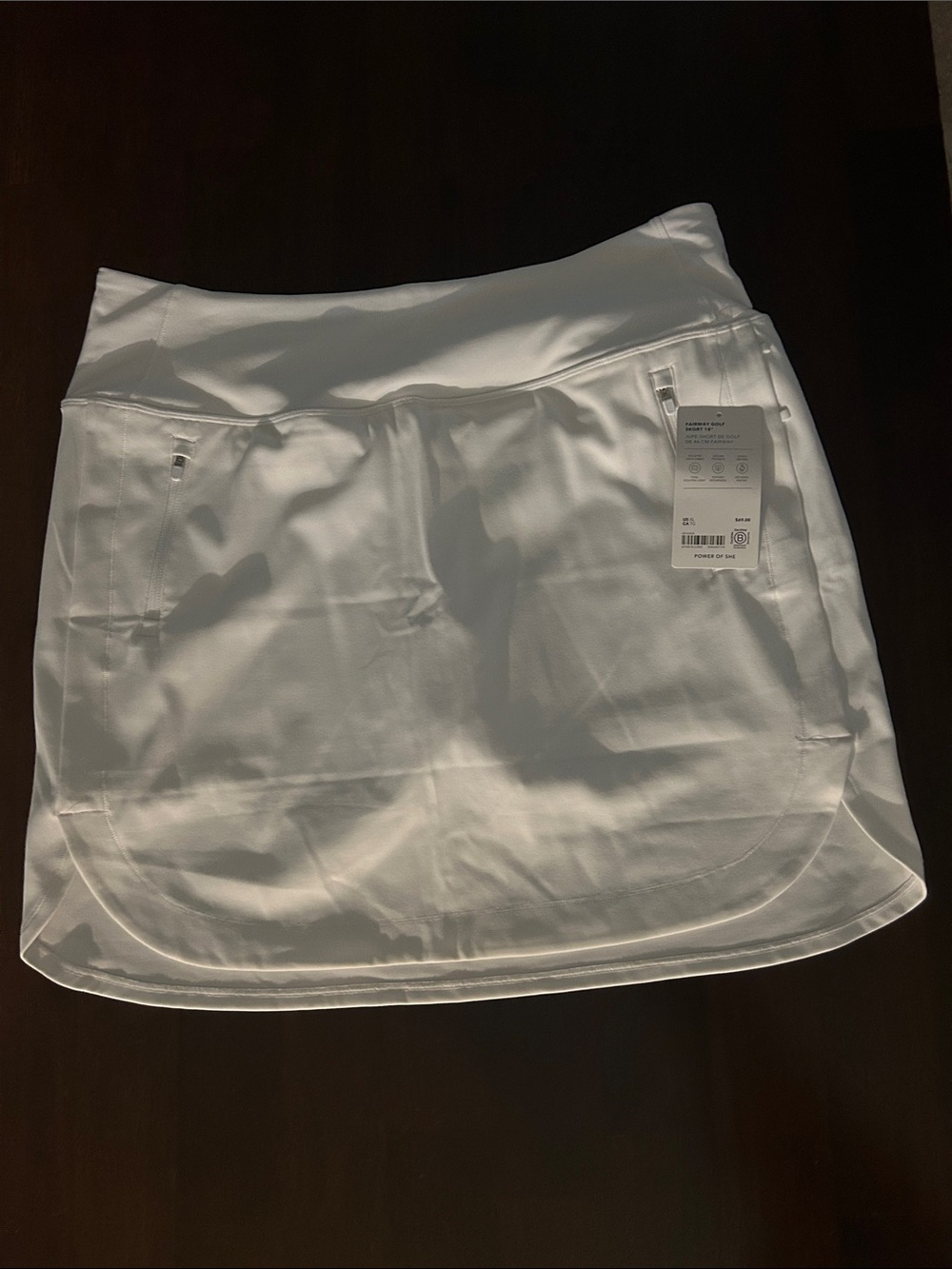 Athleta White Fairway Golf Skort 18”